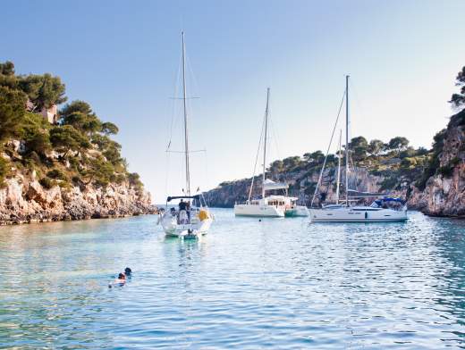 Rotta verso Maiorca in crociera
