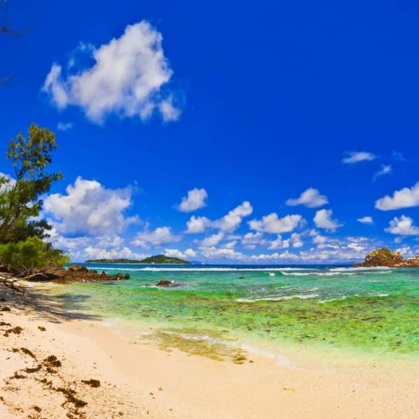 Una delle spiagge delle Seychelles
