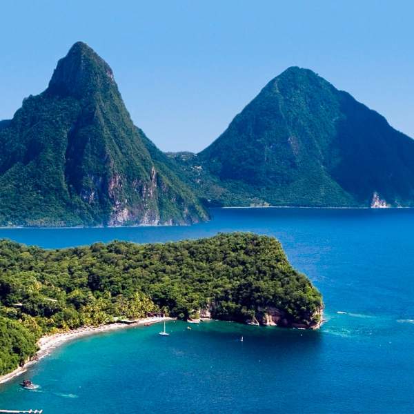 I picchi pitons di Santa-Lucia