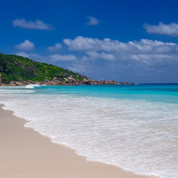 Godetevi la tranquillità della spiaggia di Petite Anse