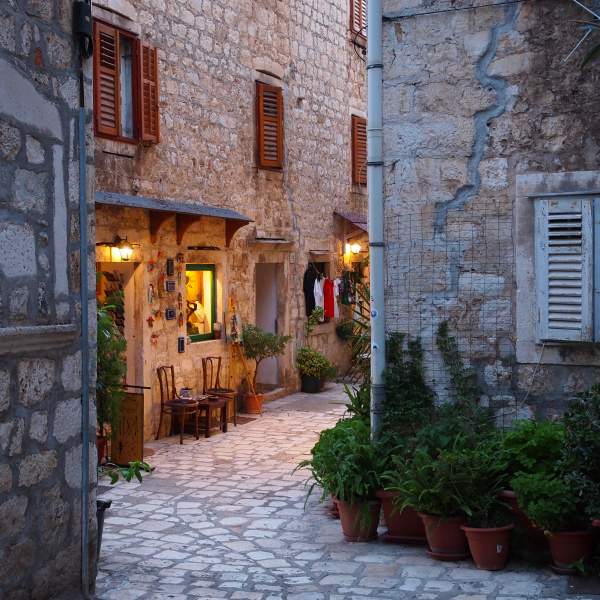 Nei vicoli di Hvar