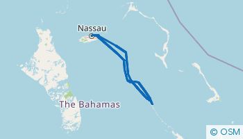 Itinerario di navigazione nell' arcipelago delle Exumas