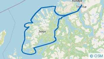 Itinerario di navigazione in barca a vela con partenza da Tromsø