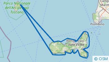 Itinerario di navigazione all'Isola d'Elba