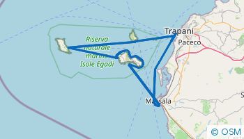 Itinerario di navigazione in Sicilia