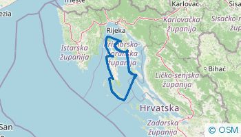 Itinerario di navigazione con partenza da Punat