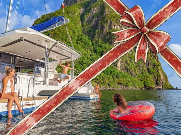 Buono regalo GlobeSailor presentato in riva al mare